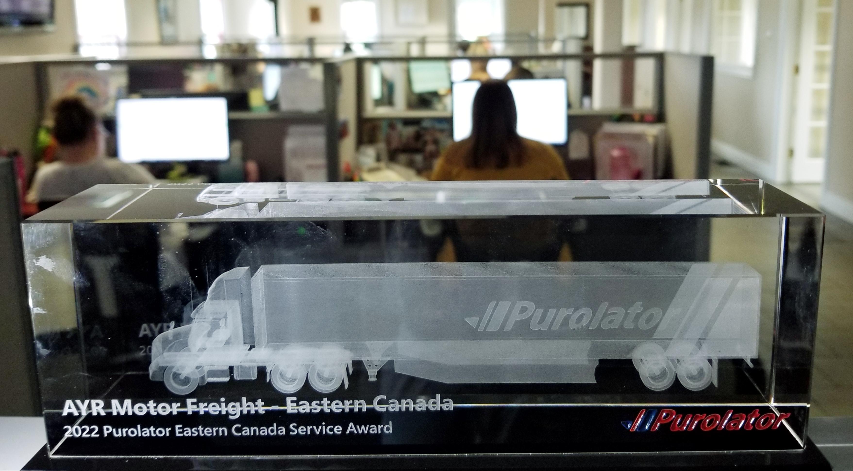 2022 Purolator's Eastern Canada Service Award